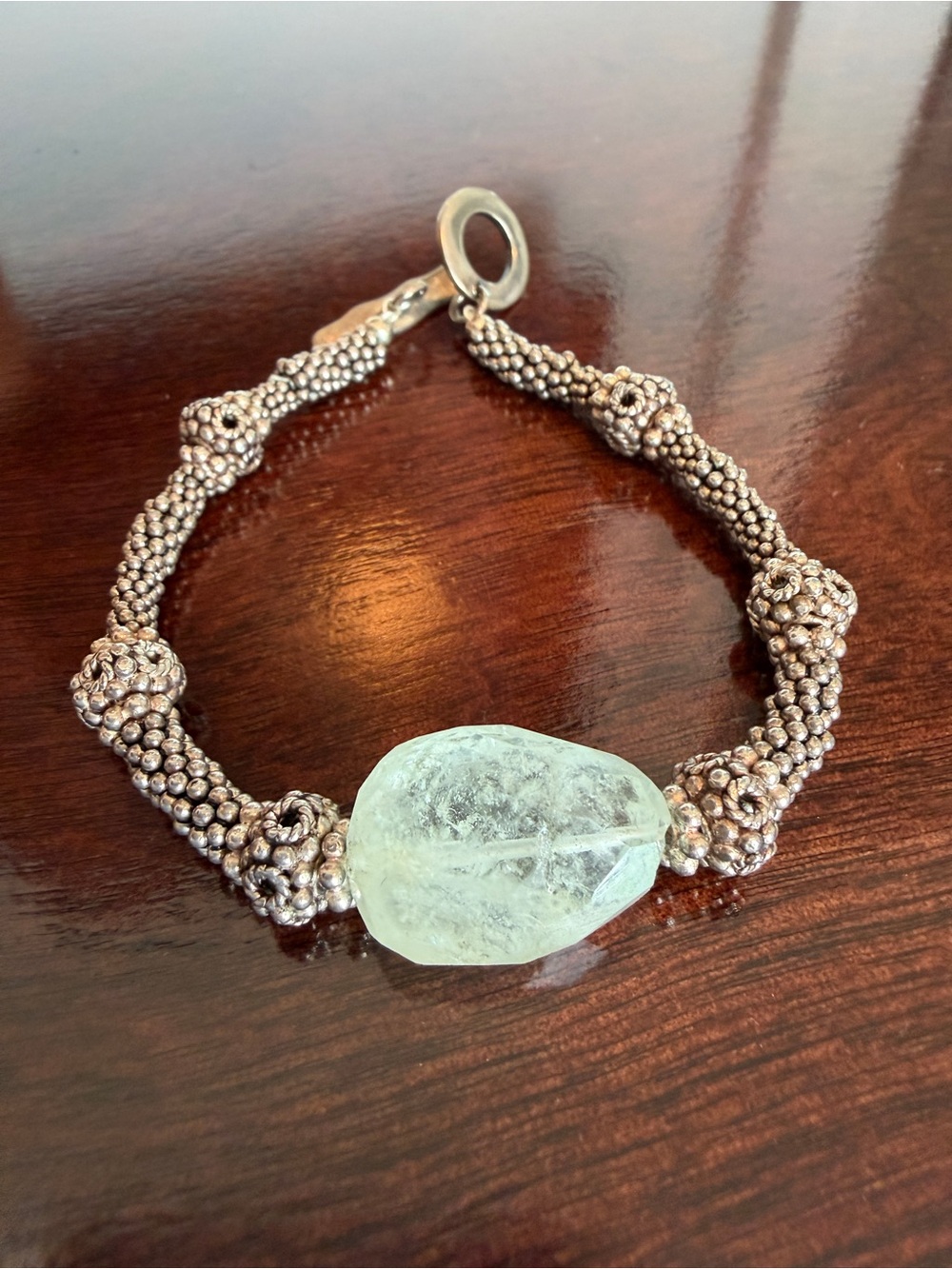 beautiful sterling silver 925 quartz bracelet vintage